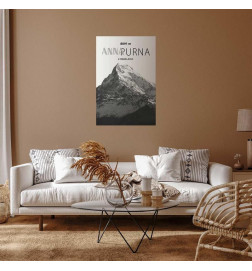 Plakat - Majestic mountain peak Annapurna mountain crown mountain landscape