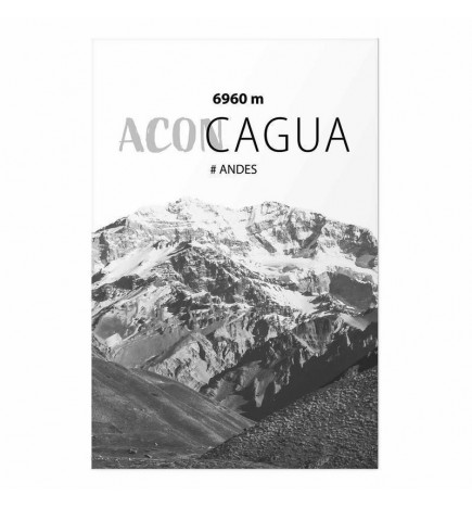 Poster - The majestic peak of Aconcagua mountain crown mountain landscape