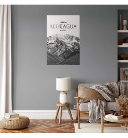 Plakat - The majestic peak of Aconcagua mountain crown mountain landscape
