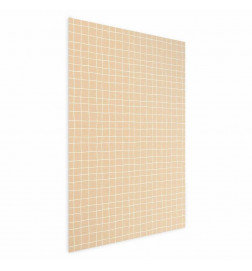 Plakatas - Lines and Noise - a wavy grid in shades of orange