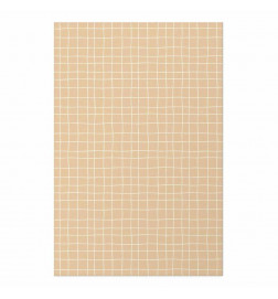 Poster - Lines and Noise - a wavy grid in shades of orange