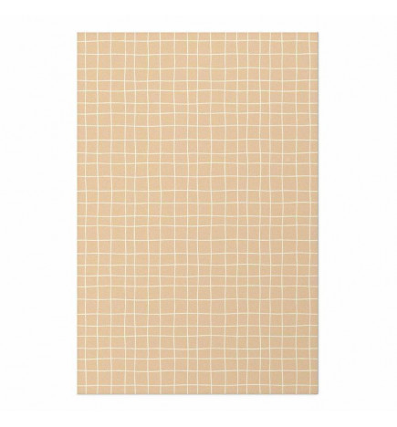 Juliste - Lines and Noise - a wavy grid in shades of orange