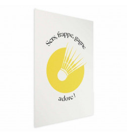 Poster - Shuttlecock Against the Yellow Sun