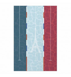 Juliste - Illustration of a Pool Against the French Flag