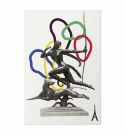 Plakāts - Collage Graphic - Woman Shooting a Bow