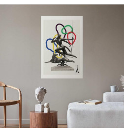 Poster - Collage Graphic - Woman Shooting a Bow