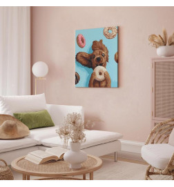 Cuadro para colorear - Doggy joy