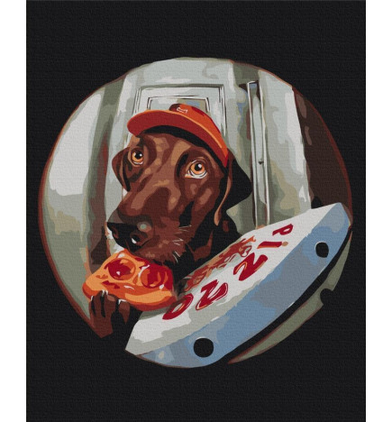 Quadro pintado por você - Delivery of tasty pizza