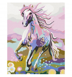 Cuadro para colorear - Fairytale Horse