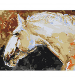 Platno za samostojno slikanje - White Horse