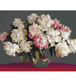 Peinture par numéros - White Flowers In A Vase
