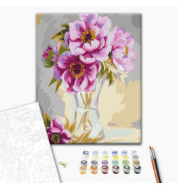 Tapybos pagal skaičius rinkinys - Flowers In A Vase