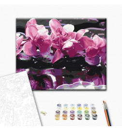 Malen nach Zahlen - Purple Orchid