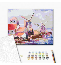 Quadro fai da te - Windmills (Landscape)