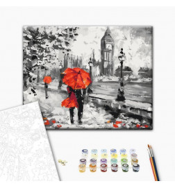 DIY glezna uz audekla - From London With Love