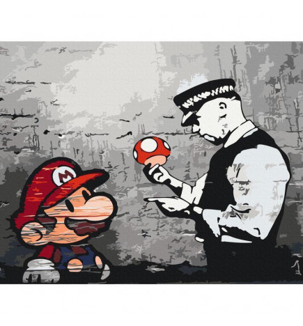 Tapybos pagal skaičius rinkinys - Mario (Banksy)