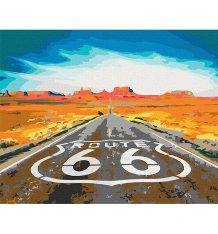 Malen nach Zahlen - Route 66