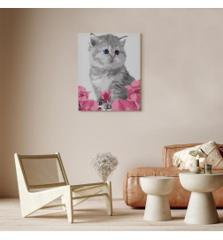 Cuadro para colorear - Kitty Cat
