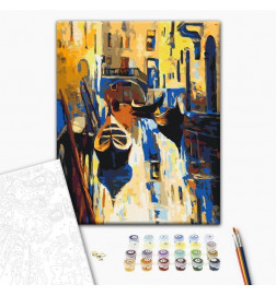 Quadro pintado por você - Venice (Gondolas)