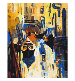 Quadro fai da te - Venice (Gondolas)