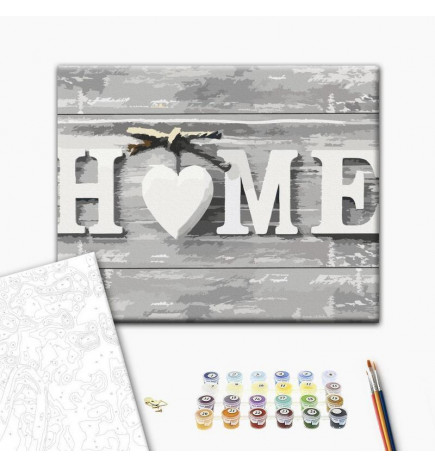 Quadro fai da te - Home (Letters)