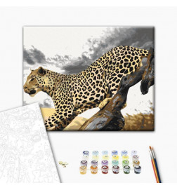 DIY kangas maalaus - Cheetah