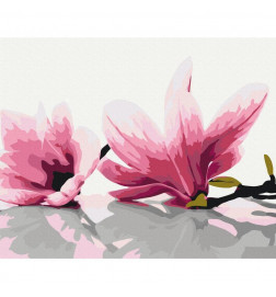Malen nach Zahlen - Magnolia (White Background)