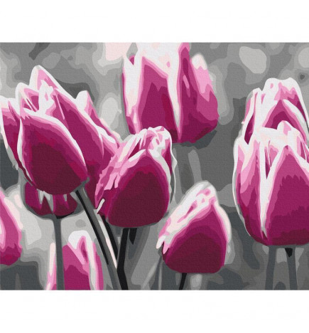 Malen nach Zahlen - Tulip Field
