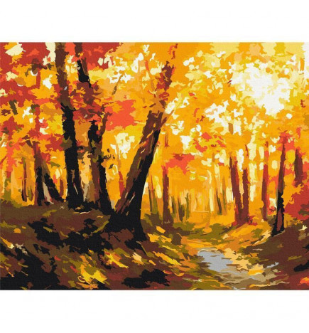 Cuadro para colorear - Forest Track