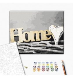 Set de pictură pe numere - Home on the Branches