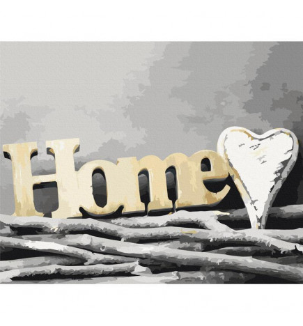 DIY kangas maalaus - Home on the Branches