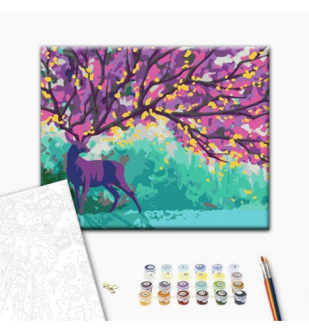 Quadro fai da te - Purple Deer