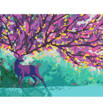 Platno za samostojno slikanje - Purple Deer