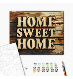 Malen nach Zahlen - Wooden Home