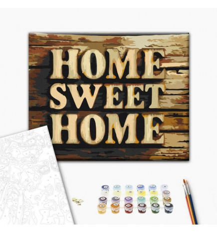 Set de pictură pe numere - Wooden Home