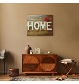 DIY glezna uz audekla - Home with Heart