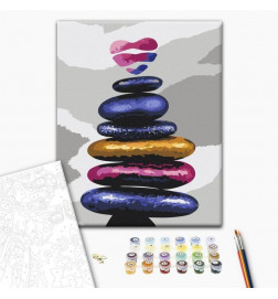 Paint By Numbers Kit - Colored Pebbles