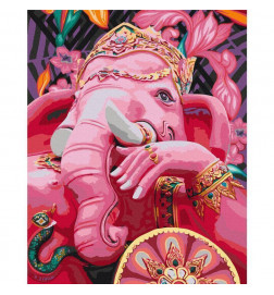 DIY kangas maalaus - Ganesha