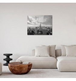 DIY glezna uz audekla - Grey New York