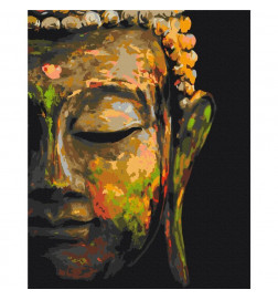 Cuadro para colorear - Buddha in the Shade