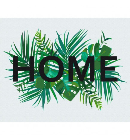 Platno za samostojno slikanje - Home on the Leaves