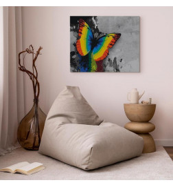 Doe-het-zelf op canvas schilderen - Colourful Butterfly