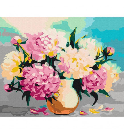 Cuadro para colorear - Flowers in Vase