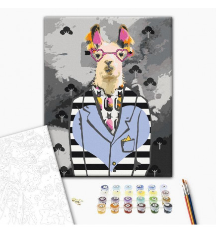 Paint By Numbers Kit - Crazy Alpaca