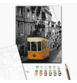 Paint By Numbers Kit - Tram in Lisbon