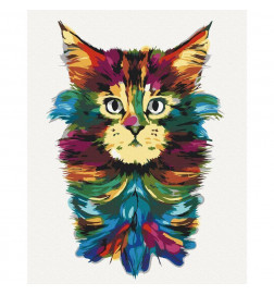 Doe-het-zelf op canvas schilderen - Colourful Mane