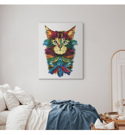 DIY kangas maalaus - Colourful Mane