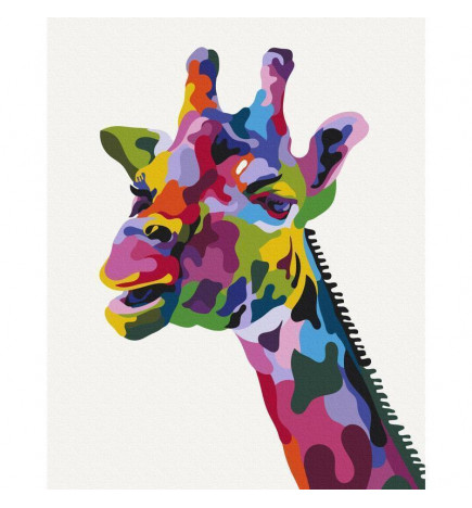 Peinture par numéros - Colourful Giraffe