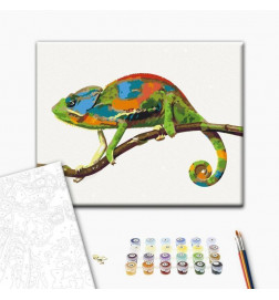 Tapybos pagal skaičius rinkinys - Chameleon