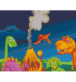 Paint By Numbers Kit - Dinosaur World